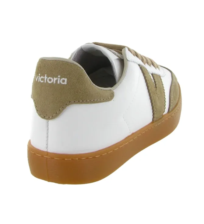 baskets et sneakers - Tendance - femme - Cuir - Beige - Victoria