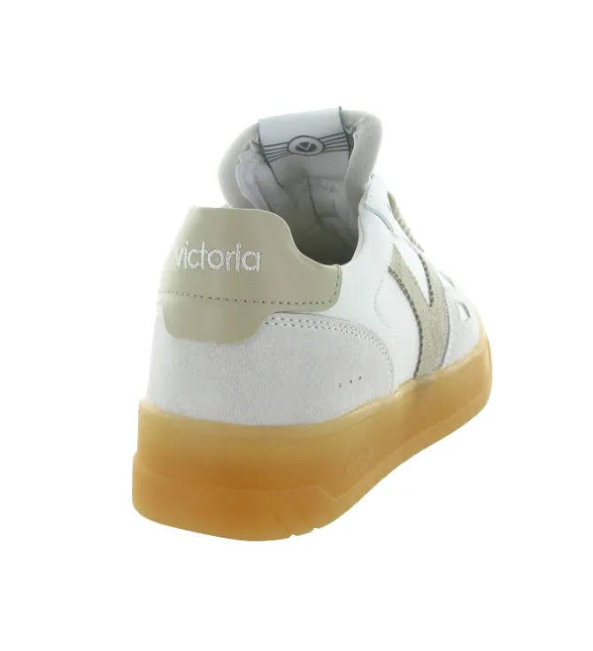 baskets et sneakers - Tendance - femme - Cuir - Beige - Victoria