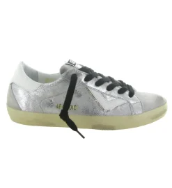 baskets et sneakers - Tendance - femme - Cuir - Argent - 4b12
