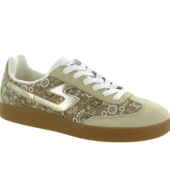 baskets et sneakers - Tendance - femme - Cuir - Beige - Schmoove