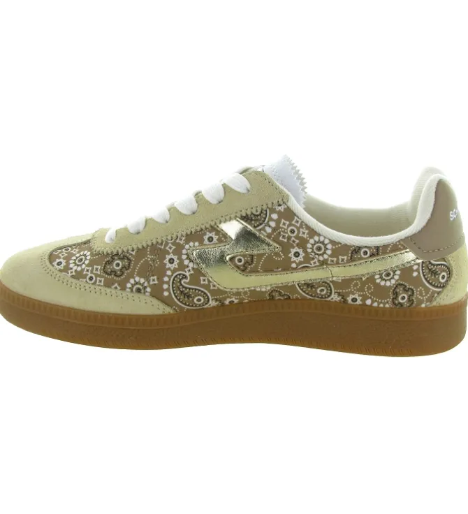baskets et sneakers - Tendance - femme - Cuir - Beige - Schmoove