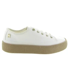 baskets et sneakers - Tendance - femme - Toile - Blanc - Tommy hilfiger