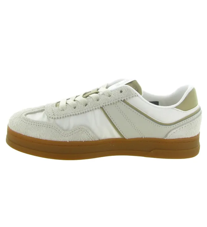 baskets et sneakers - Tendance - femme - Cuir - Crème - Tommy hilfiger