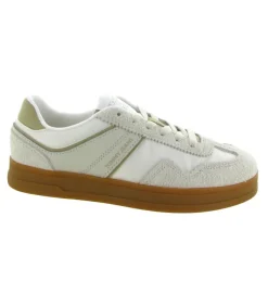 baskets et sneakers - Tendance - femme - Cuir - Crème - Tommy hilfiger