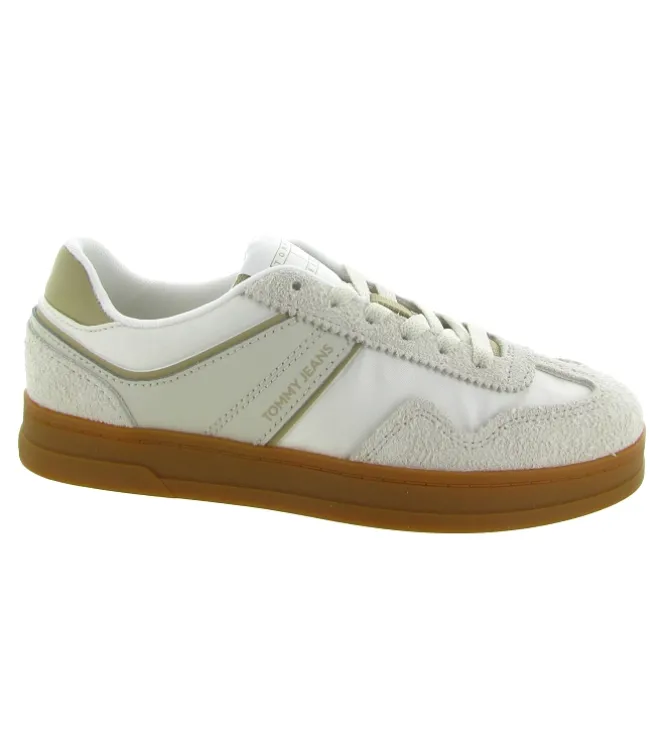 baskets et sneakers - Tendance - femme - Cuir - Crème - Tommy hilfiger
