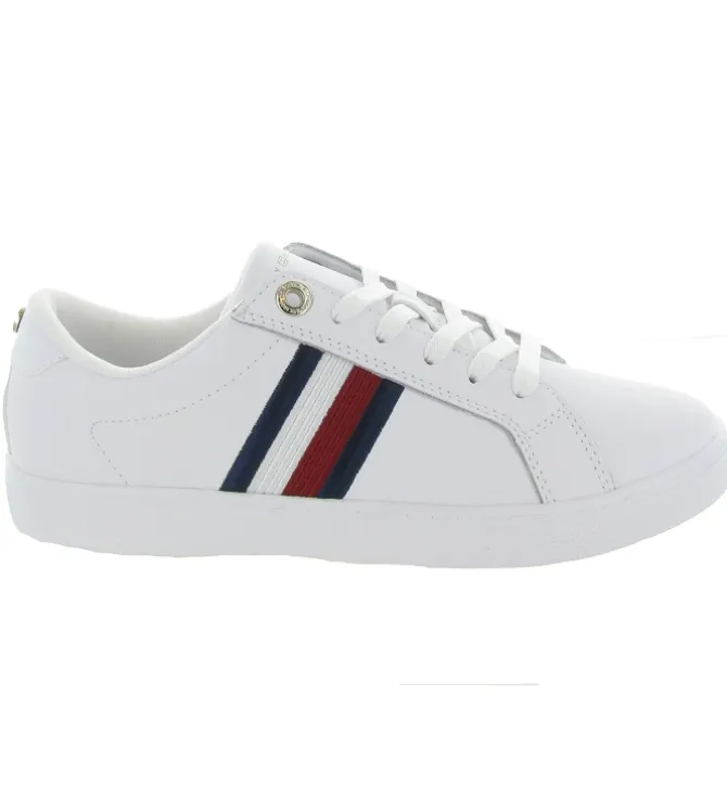 baskets et sneakers - Tendance - femme - Cuir - Blanc - Tommy hilfiger