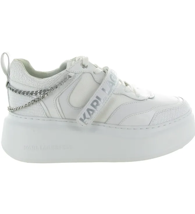 baskets et sneakers - Tendance - femme - Cuir - Argent - Karl lagerfeld