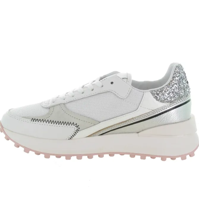baskets et sneakers - Tendance - femme - Cuir - Blanc - D.a.t.e.
