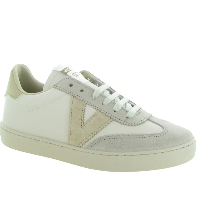 baskets et sneakers - Tendance - femme - Cuir - Beige - Victoria