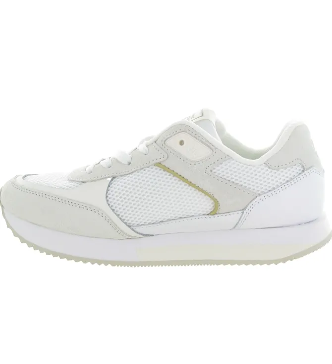baskets et sneakers - Tendance - femme - Cuir - Blanc - Tommy hilfiger
