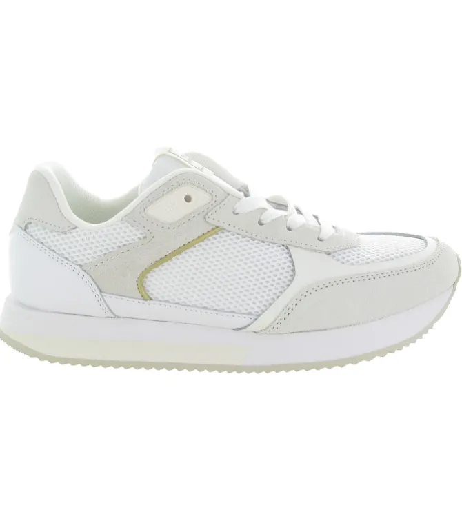 baskets et sneakers - Tendance - femme - Cuir - Blanc - Tommy hilfiger