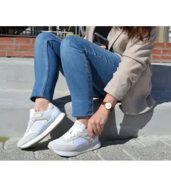 baskets et sneakers - Tendance - femme - Cuir - Blanc - Tommy hilfiger