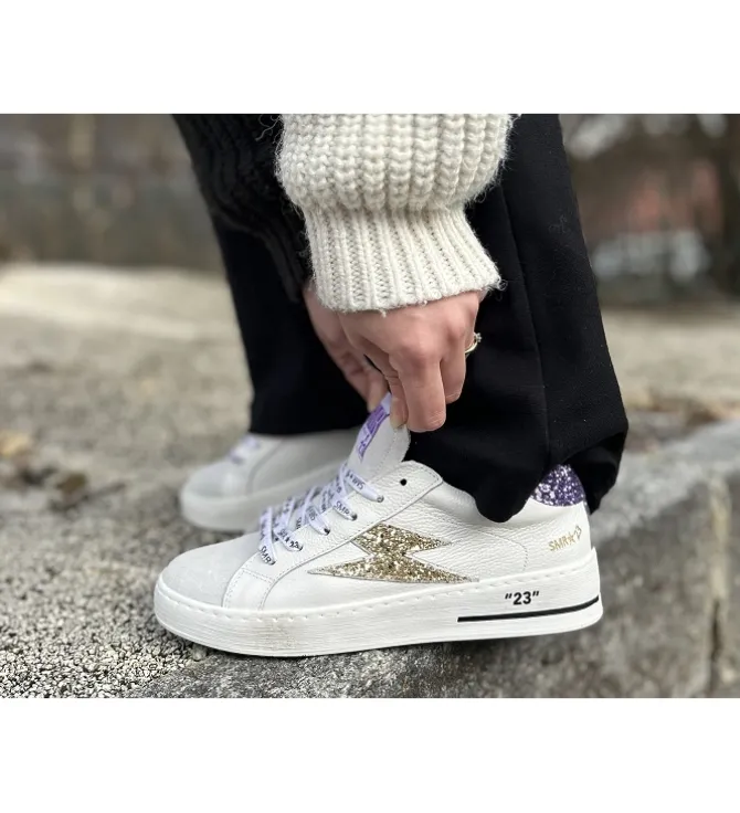 baskets et sneakers - Tendance - femme - Cuir - Glitter - Paillettes - Semerdjian