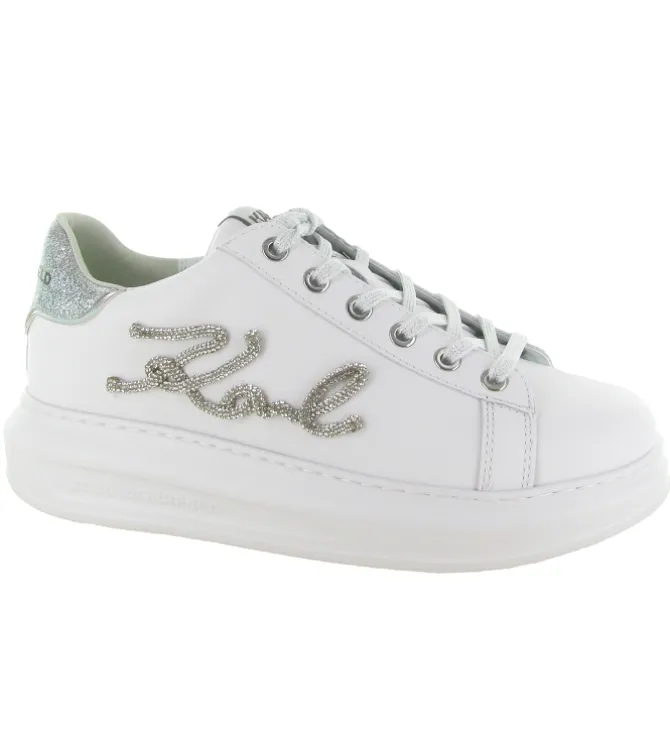 baskets et sneakers - Tendance - femme - Cuir - Blanc - Karl lagerfeld