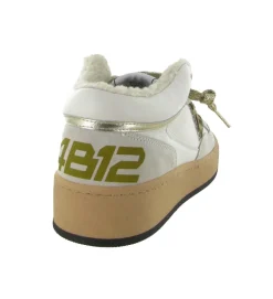 baskets et sneakers - Tendance - femme - Cuir - Blanc - 4b12