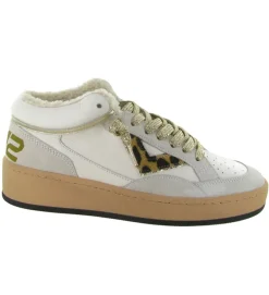 baskets et sneakers - Tendance - femme - Cuir - Blanc - 4b12
