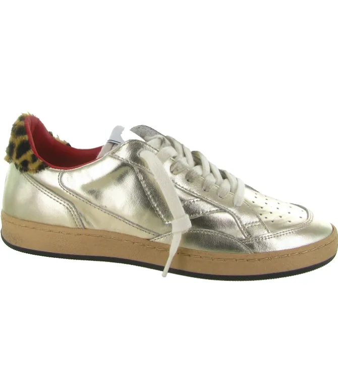 baskets et sneakers - Tendance - femme - Cuir laminé - Or - 4b12