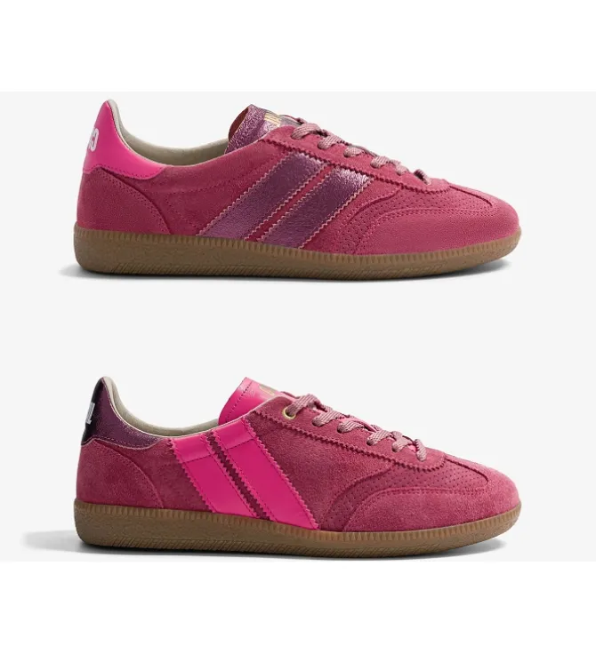 baskets et sneakers - Tendance - femme - Cuir - Rose - Caval