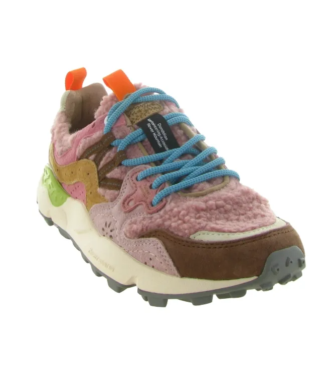 baskets et sneakers - Tendance - femme - Fourrure - Rose - Flower mountain