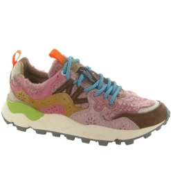 baskets et sneakers - Tendance - femme - Fourrure - Rose - Flower mountain