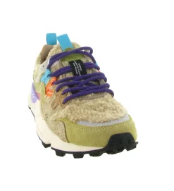 baskets et sneakers - Tendance - femme - Fourrure - Beige - Flower mountain