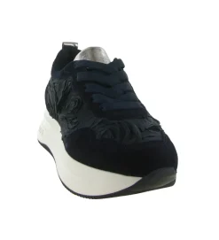 baskets et sneakers - Tendance - femme - Nubuck - Bleu Marine - Softwaves