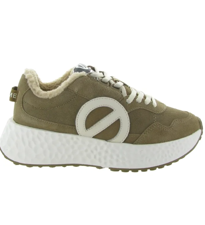 baskets et sneakers - Tendance - femme - Cuir - Taupe - No name