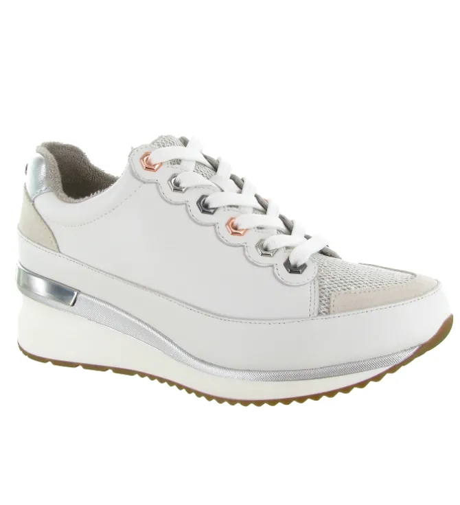 baskets et sneakers - Tendance - femme - Cuir - Blanc - Mamzelle