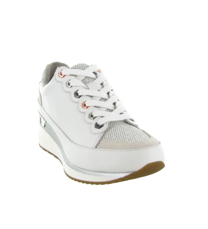 baskets et sneakers - Tendance - femme - Cuir - Blanc - Mamzelle