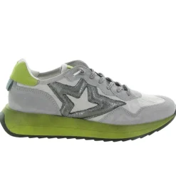 baskets et sneakers - Tendance - femme - Cuir - Argent - Cetti