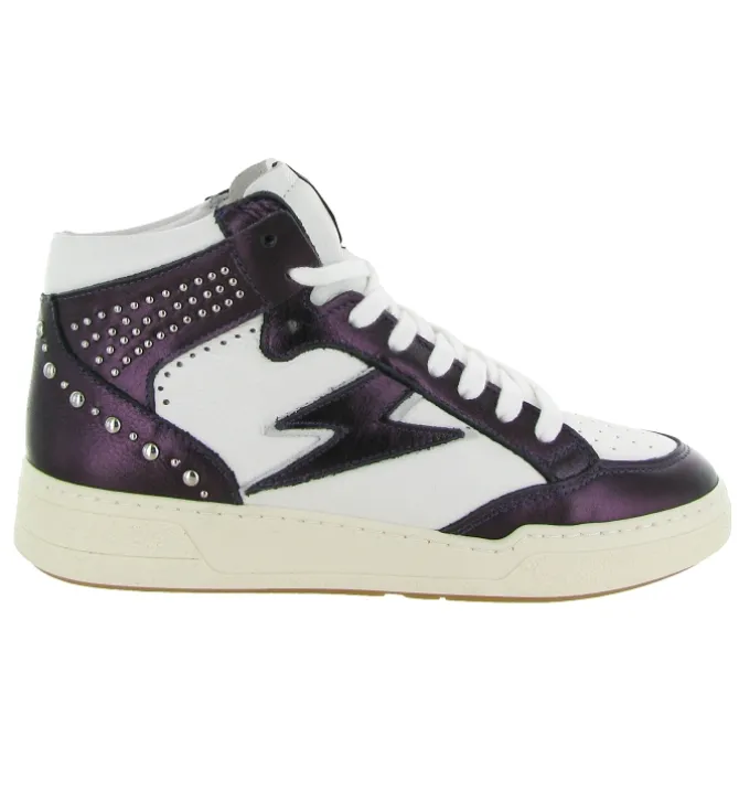 baskets et sneakers - Tendance - femme - Cuir - Violet - Semerdjian