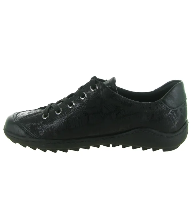baskets et sneakers - Tendance - femme - Cuir - Noir - Remonte
