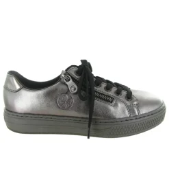baskets et sneakers - Tendance - femme - Synthétique - Argent - Rieker