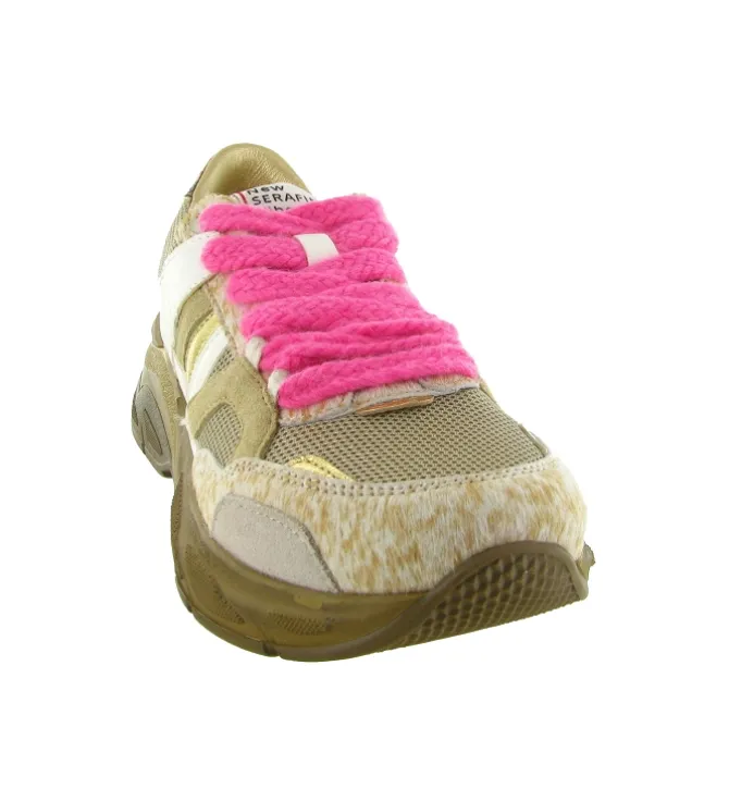 baskets et sneakers - Tendance - femme - Cuir - Beige - Serafini