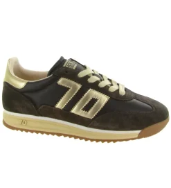 baskets et sneakers - Tendance - femme - Cuir - Marron - Back70