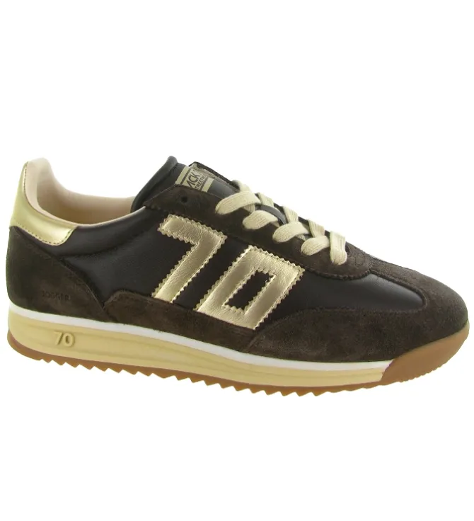 baskets et sneakers - Tendance - femme - Cuir - Marron - Back70