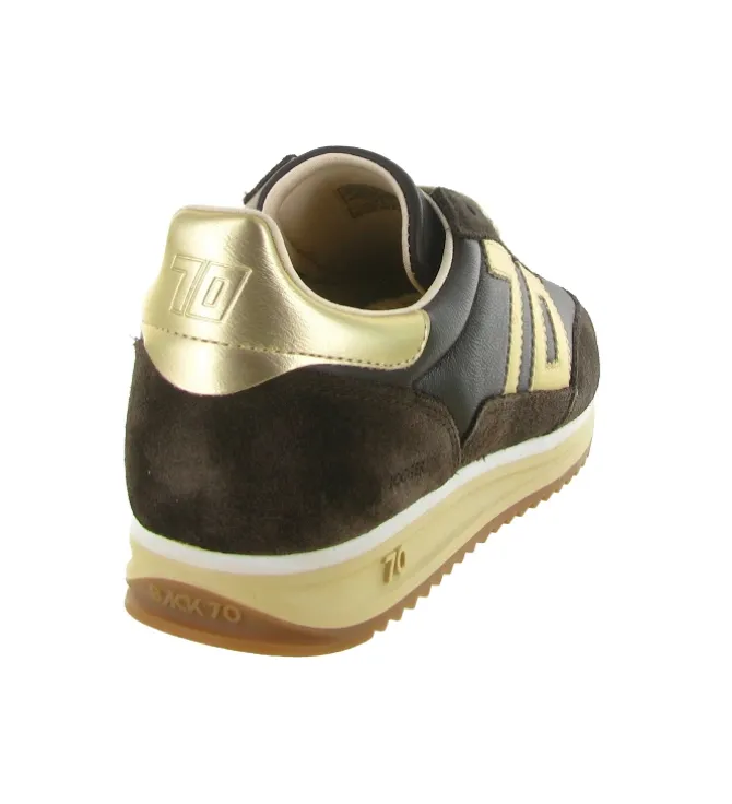 baskets et sneakers - Tendance - femme - Cuir - Marron - Back70
