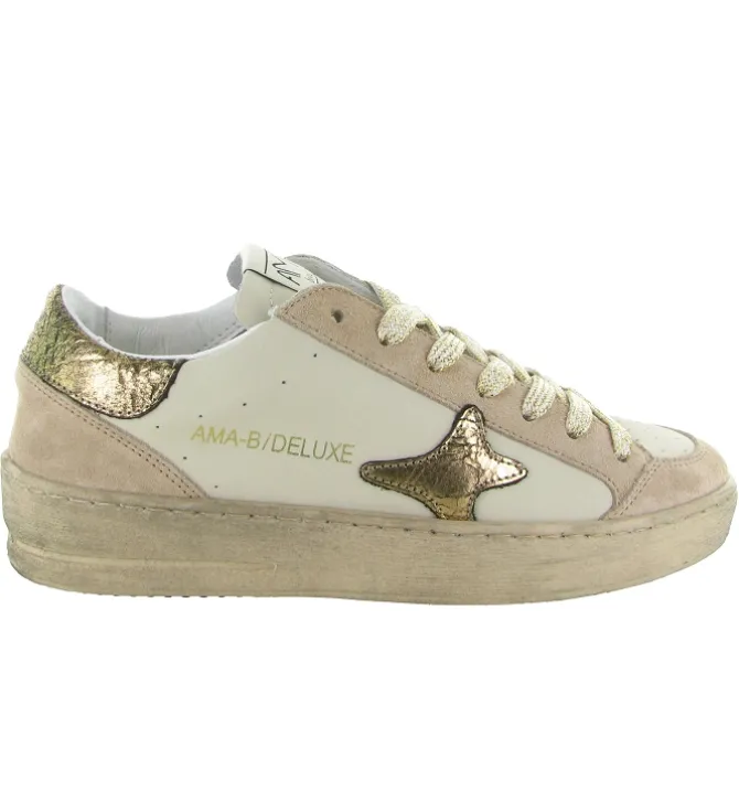 baskets et sneakers - Tendance - femme - Cuir - Rose - Ama brand