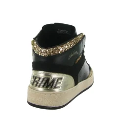 baskets et sneakers - Tendance - femme - Cuir - Noir - Crime london