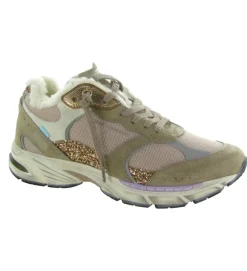 baskets et sneakers - Tendance - femme - Cuir - Beige - Crime london