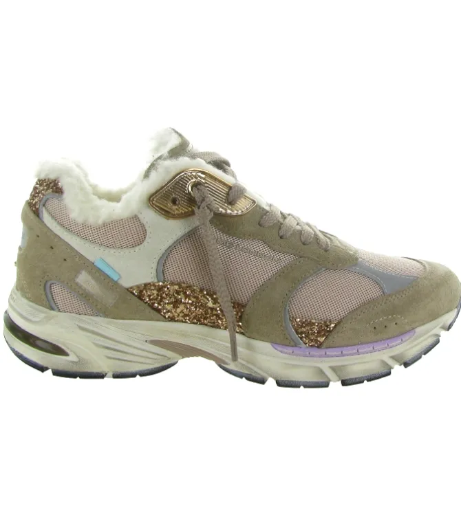 baskets et sneakers - Tendance - femme - Cuir - Beige - Crime london