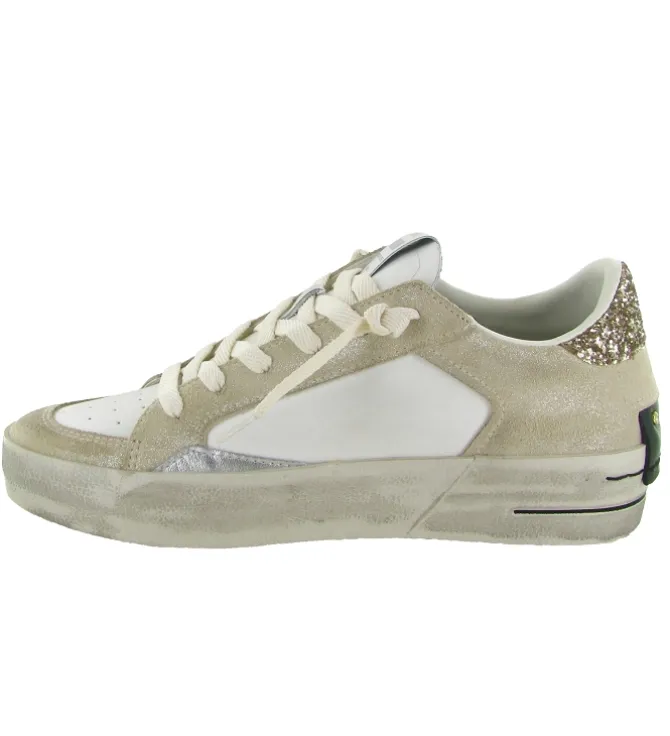 baskets et sneakers - Tendance - femme - Cuir - Beige - Crime london