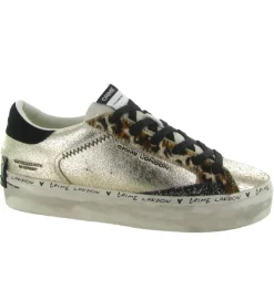 baskets et sneakers - Tendance - femme - Cuir - Or - Crime london