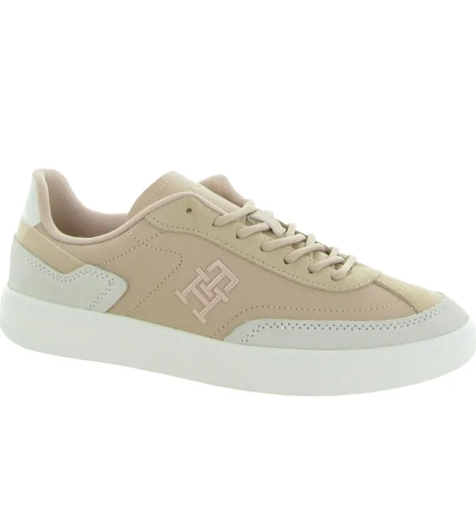 baskets et sneakers - Tendance - femme - Cuir - Beige - Tommy hilfiger
