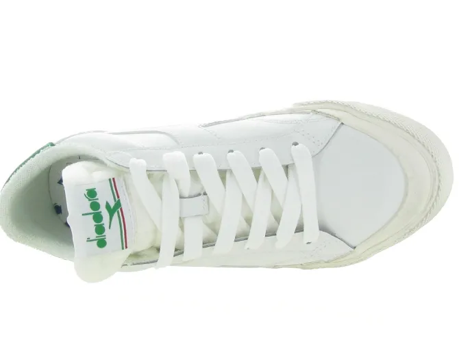 baskets et sneakers - Tendance - femme - Cuir - Blanc - Diadora