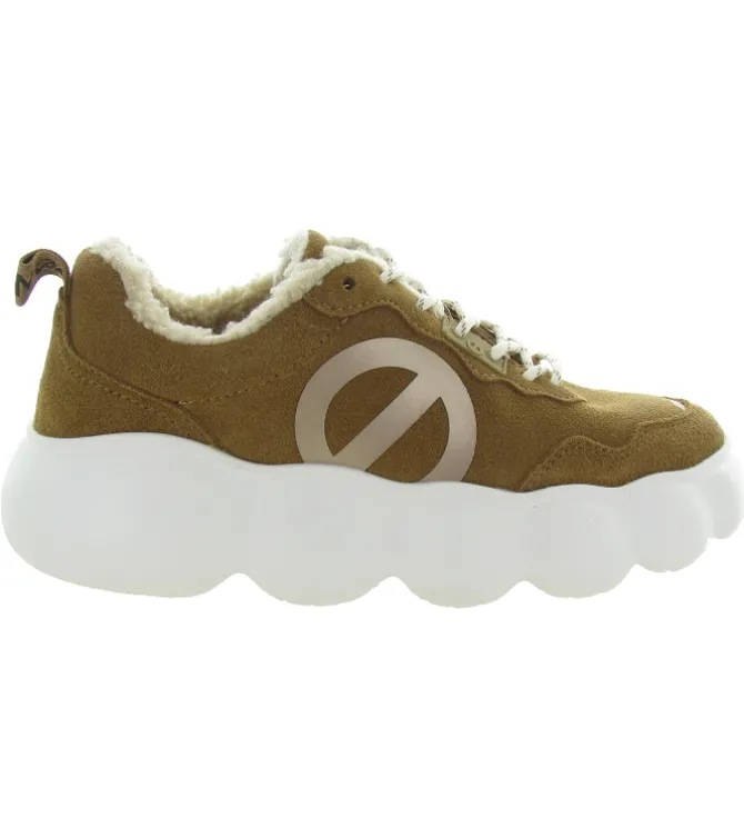 baskets et sneakers - Tendance - femme - Nubuck - Marron - No name