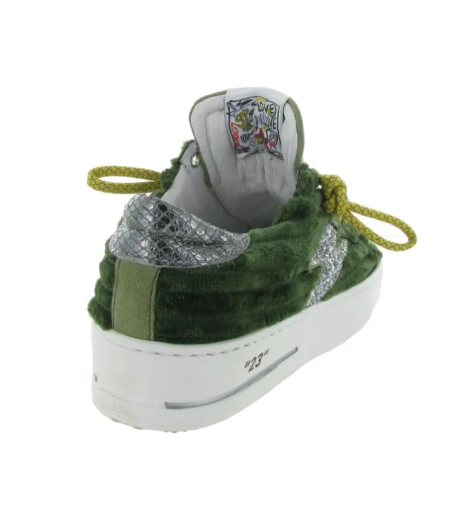 baskets et sneakers - Tendance - femme - Cuir - Kaki - Semerdjian