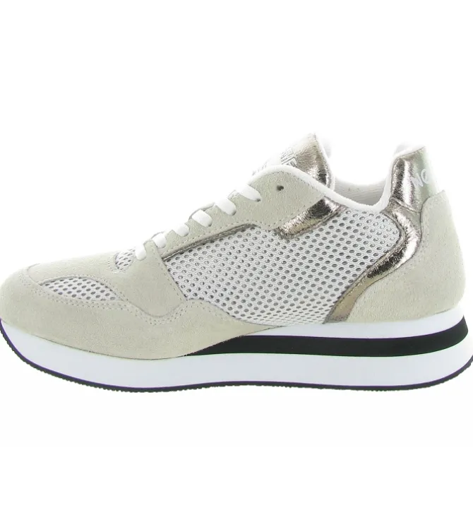 baskets et sneakers - Tendance - femme - Cuir - Argent - No name