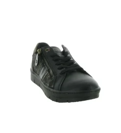 baskets et sneakers - Tendance - femme - Cuir - Noir - Remonte