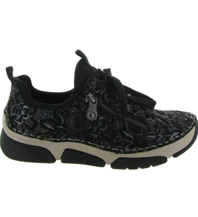 baskets et sneakers - Tendance - femme - Synthétique - Noir - Rieker